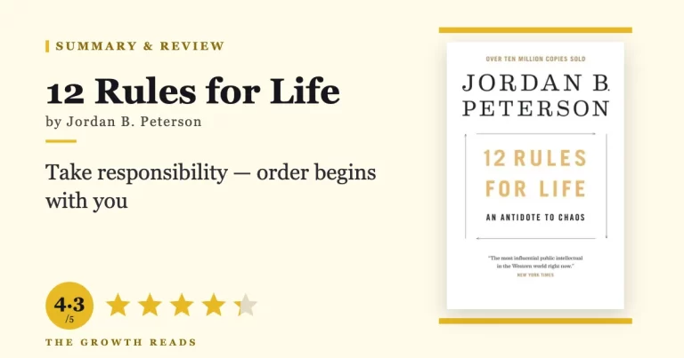 12 Rules for Life Summary & Review: An Antidote to Chaos