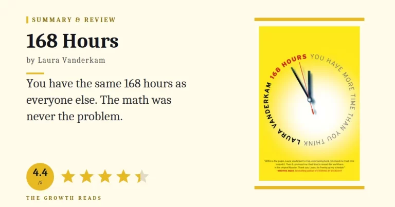 168 Hours Summary & Review: You Have More Time Than You Think
