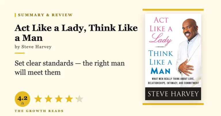 Act Like a Lady, Think Like a Man by Steve Harvey — summary and review with 4.2/5 rating