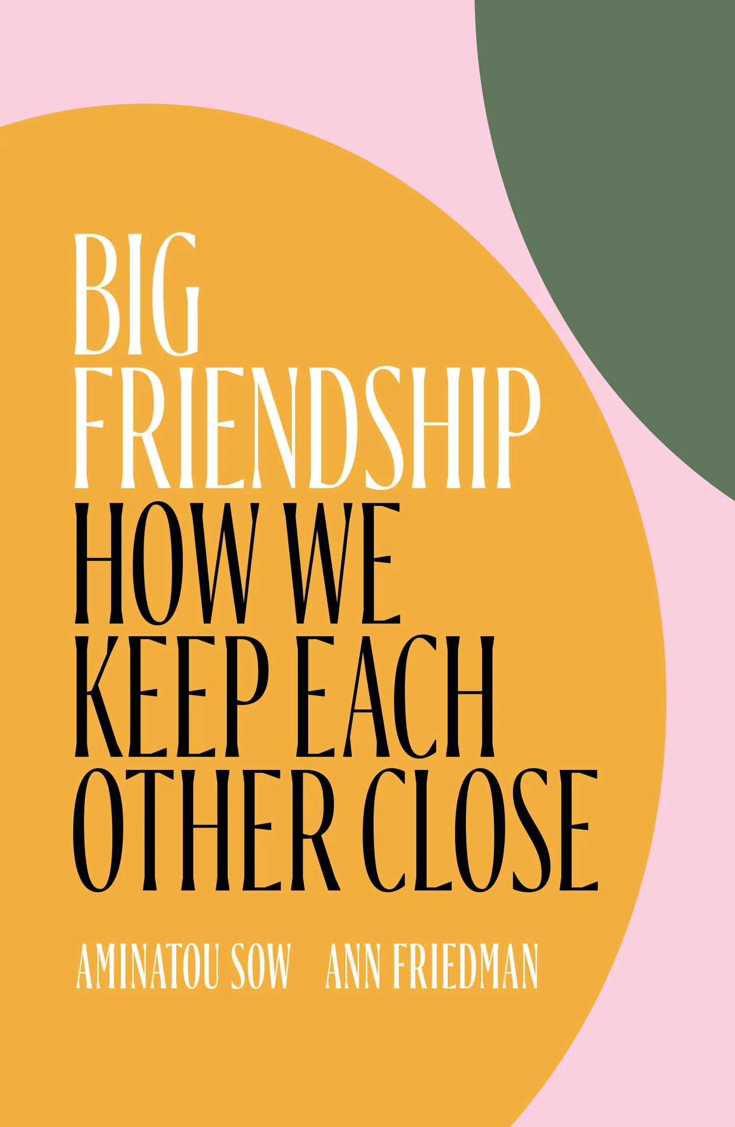Big Friendship book cover by Aminatou Sow and Ann Friedman