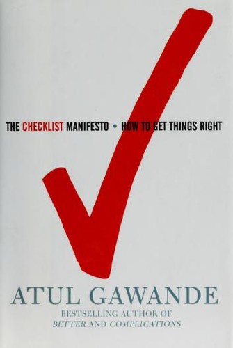 The Checklist Manifesto by Atul Gawande book cover