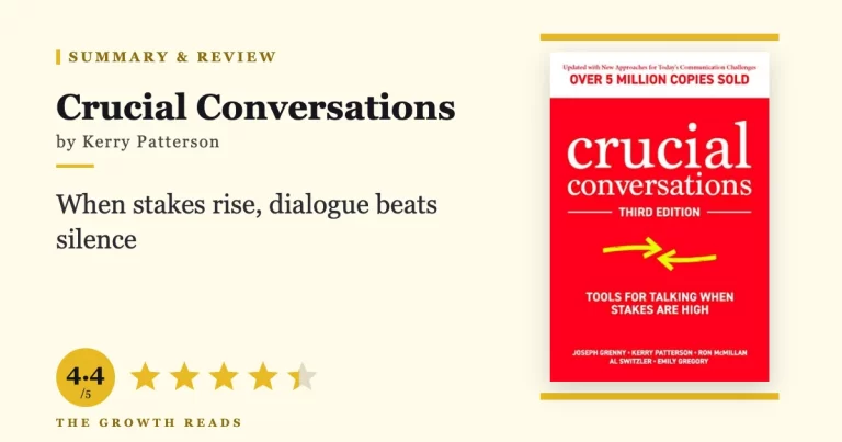 Crucial Conversations Summary & Review: Master High-Stakes Dialogue
