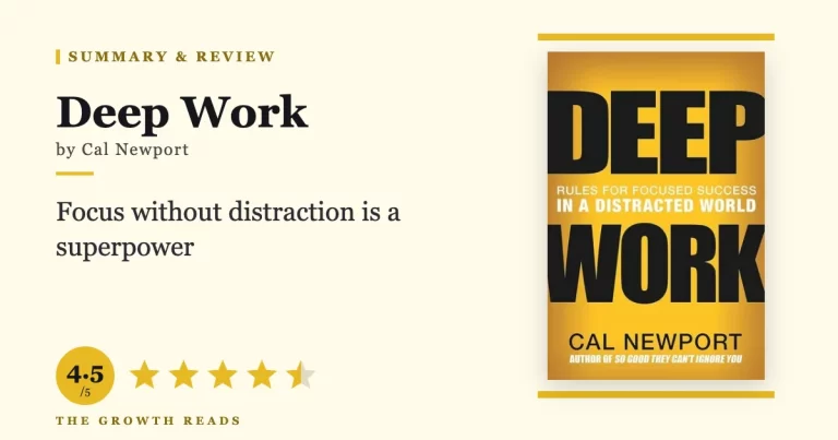 Deep Work Summary & Review: Rules for Focused Success in a Distracted World