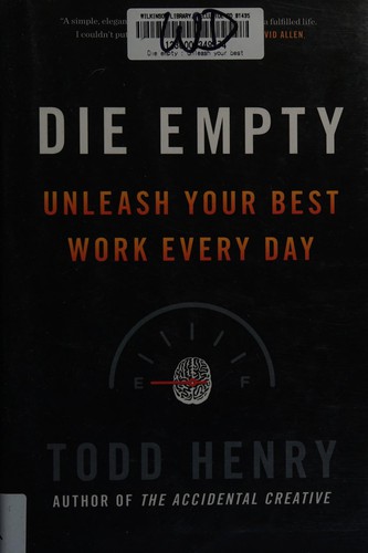 Die Empty by Todd Henry book cover