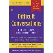 Difficult Conversations by Douglas Stone, Bruce Patton and Sheila Heen book cover