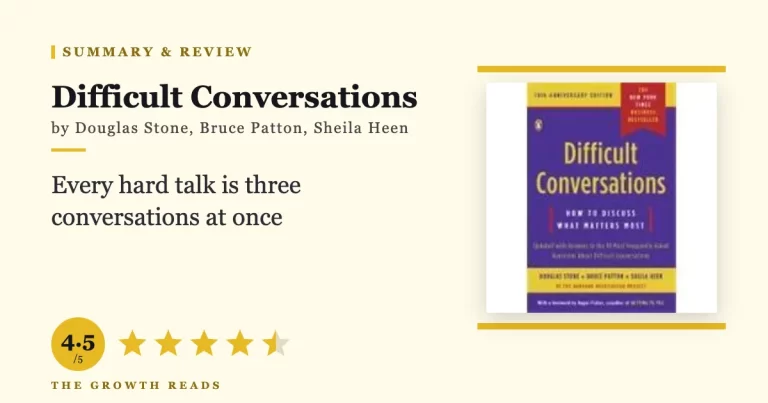 Difficult Conversations Summary & Review: How to Discuss What Matters Most