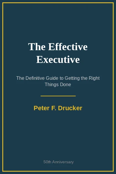 The Effective Executive book cover by Peter Drucker