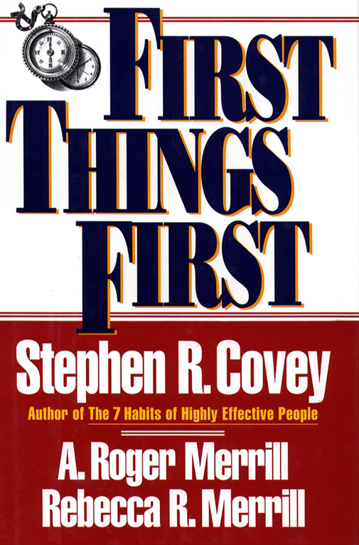 First Things First by Stephen Covey book cover