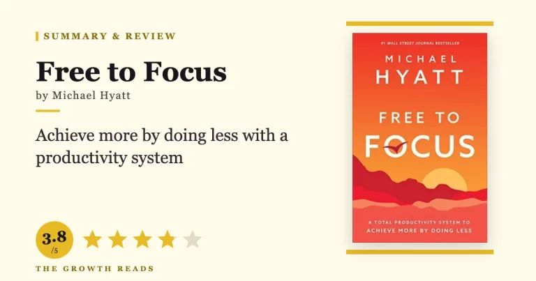 Free to Focus by Michael Hyatt — summary and review with 3.8/5 rating