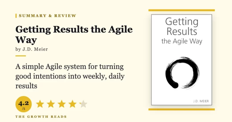 Getting Results the Agile Way by J.D. Meier — summary and review with 4.2/5 rating