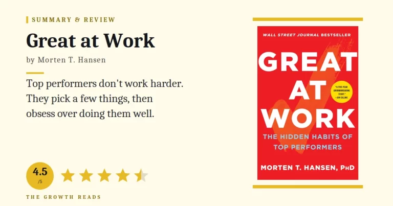 Great at Work Summary & Review: The Hidden Habits of Top Performers