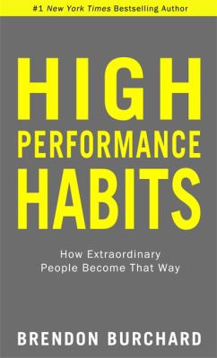 High Performance Habits by Brendon Burchard book cover