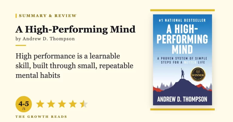 A High-Performing Mind by Andrew D. Thompson — summary and review with 4.5/5 rating