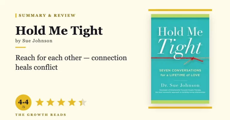 Hold Me Tight by Sue Johnson — summary and review with 4.4/5 rating