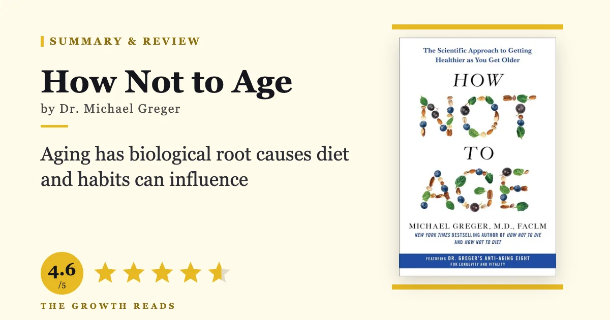 How Not to Age by Dr. Michael Greger book cover