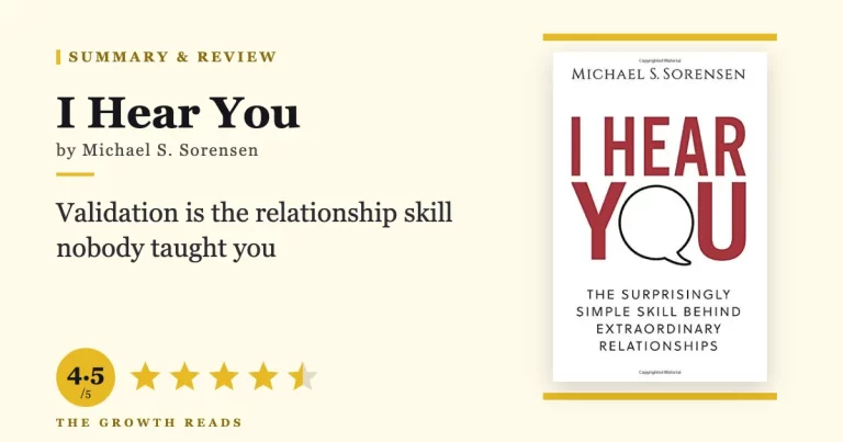 I Hear You by Michael S. Sorensen — summary and review with 4.5/5 rating