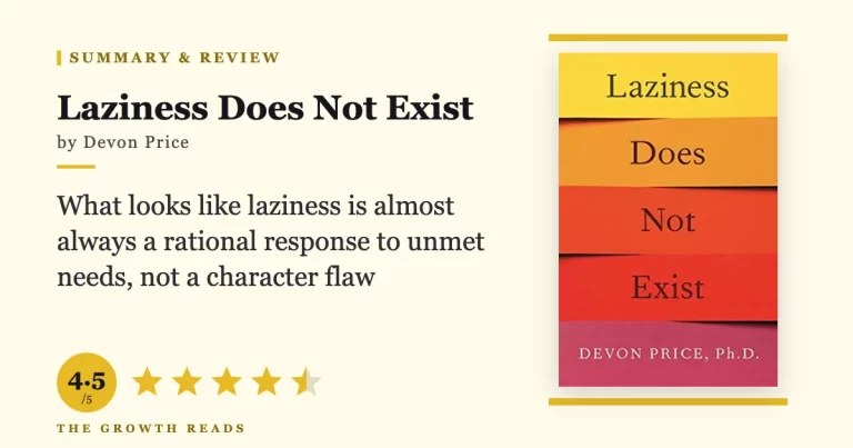 Laziness Does Not Exist by Devon Price — summary and review with 4.5/5 rating