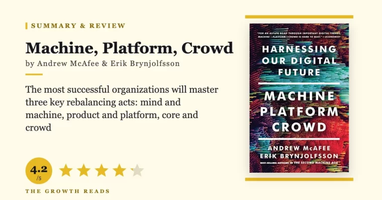 Machine, Platform, Crowd by Andrew McAfee and Erik Brynjolfsson — summary and review with 4.2/5 rating