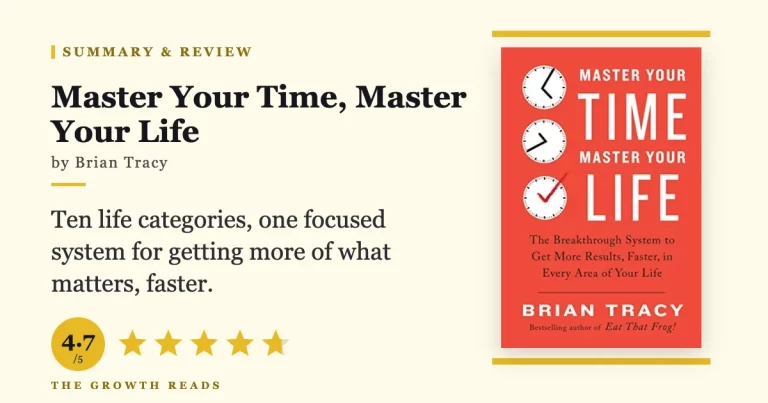 Master Your Time, Master Your Life summary and review featured image