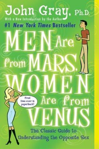 Men Are from Mars, Women Are from Venus book cover by John Gray