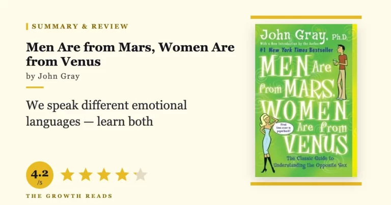 Men Are from Mars, Women Are from Venus Summary & Review: Why You Keep Misunderstanding Each Other