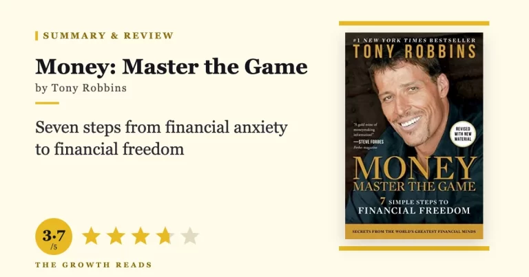 Money Master the Game by Tony Robbins — summary and review with 3.7/5 rating