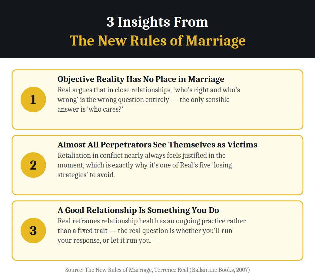 3 insights from The New Rules of Marriage by Terrence Real