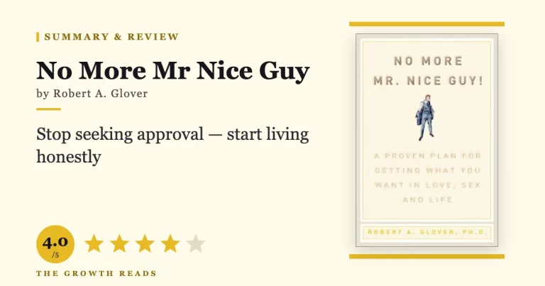 No More Mr Nice Guy by Robert A. Glover — summary and review with 4.0/5 rating