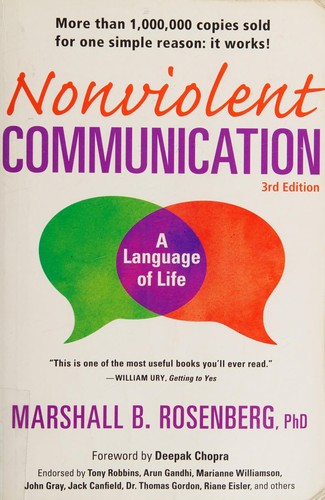 Nonviolent Communication book cover by Marshall Rosenberg