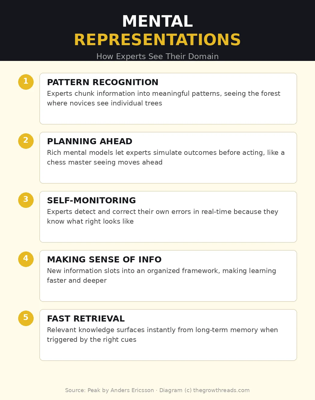 Mental Representations - how experts see their domain