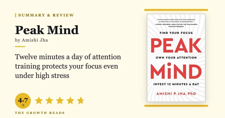 Peak Mind by Amishi Jha — summary and review with 4.7/5 rating