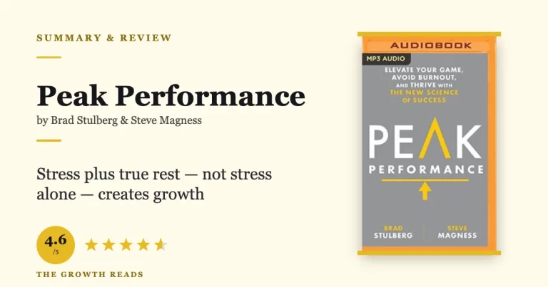 Peak Performance by Brad Stulberg and Steve Magness summary and review featured image