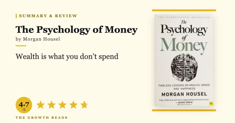The Psychology of Money by Morgan Housel — summary and review with 4.7/5 rating