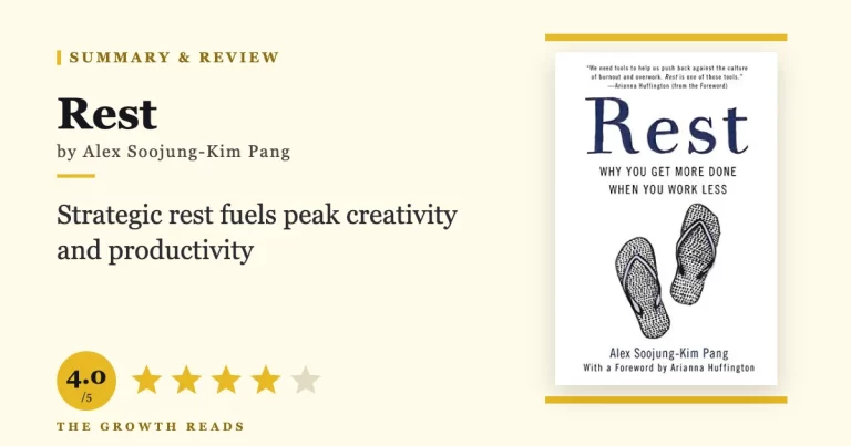Rest by Alex Soojung-Kim Pang — summary and review with 4.0/5 rating