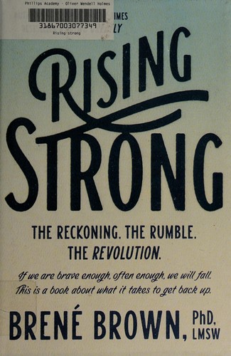 Rising Strong book cover by Brene Brown