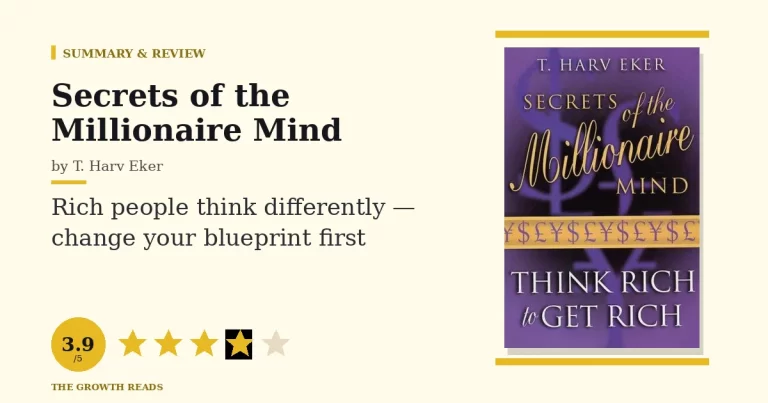 Secrets of the Millionaire Mind by T. Harv Eker — summary and review with 3.9/5 rating