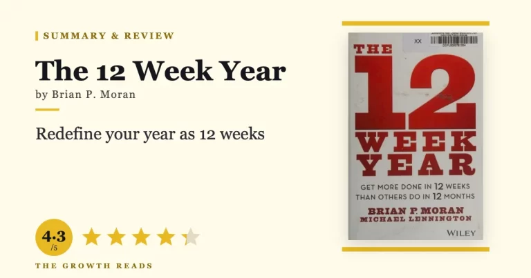 The 12 Week Year Summary & Review: Get More Done in Less Time