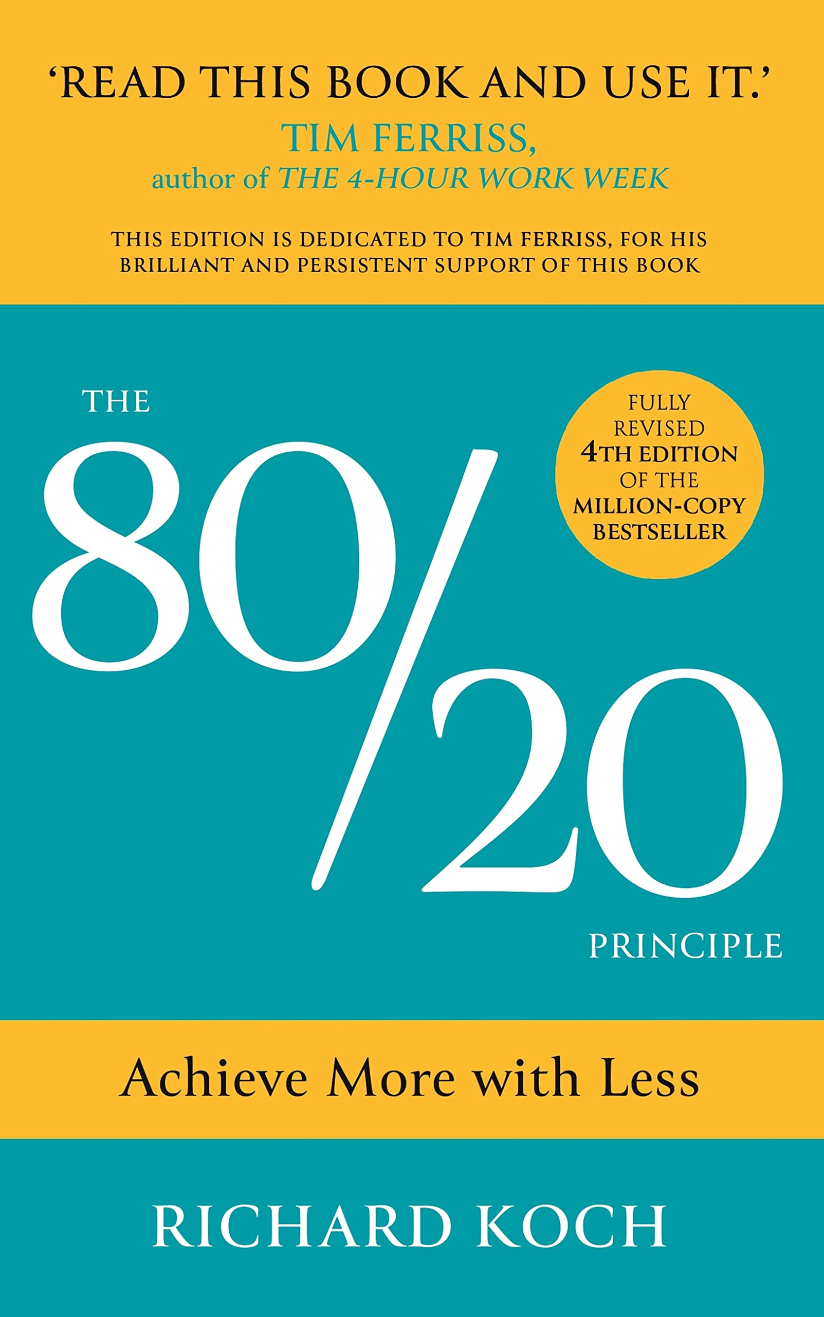 The 80/20 Principle by Richard Koch book cover