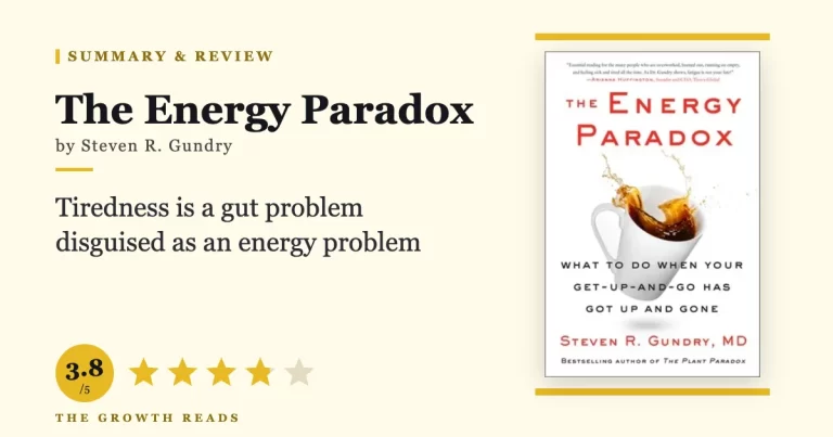 The Energy Paradox by Steven Gundry — summary and review with 3.8/5 rating