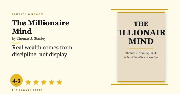 The Millionaire Mind Summary and Review - The Growth Reads