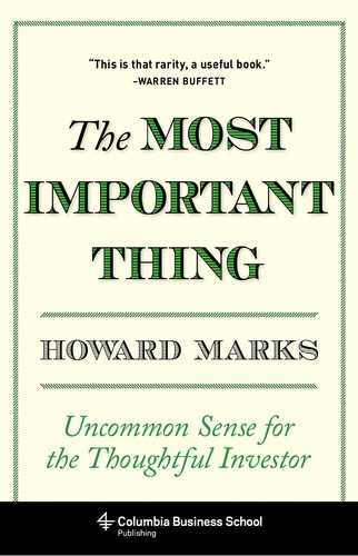 The Most Important Thing by Howard Marks book cover