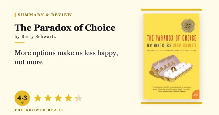 The Paradox of Choice Summary & Review: Why Less Is More for Happiness