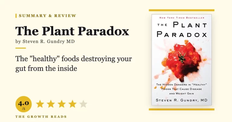 The Plant Paradox by Steven R. Gundry MD — summary and review with 4.0/5 rating