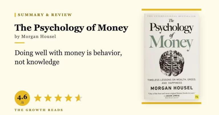 The Psychology of Money by Morgan Housel — summary and review with 4.6/5 rating