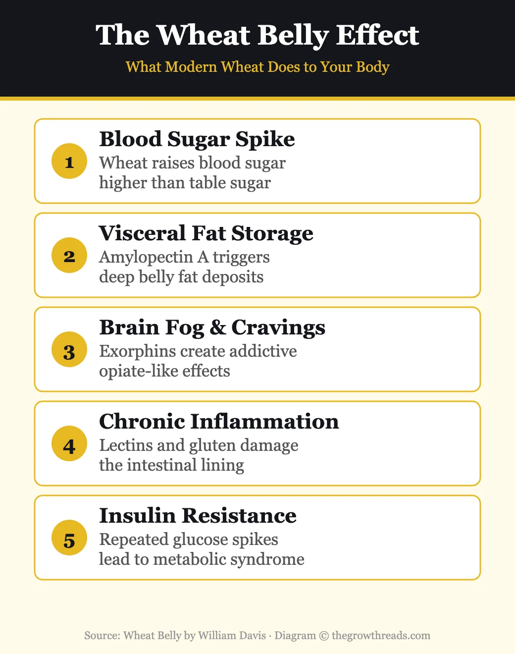 The Wheat Belly Effect — 5 ways modern wheat damages your body according to William Davis