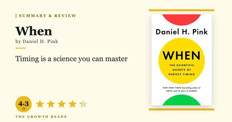 When by Daniel Pink — summary and review with 4.3/5 rating