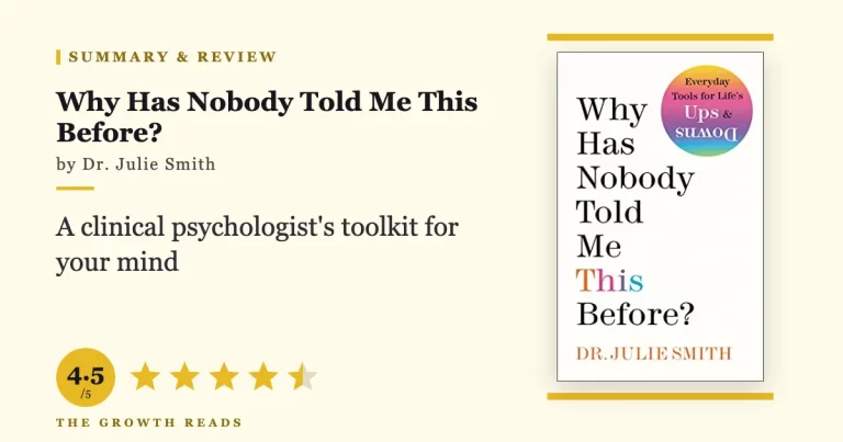 Why Has Nobody Told Me This Before by Dr. Julie Smith — summary and review with 4.5/5 rating