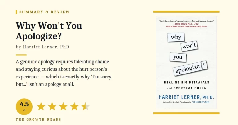 Why Won’t You Apologize Summary and Review