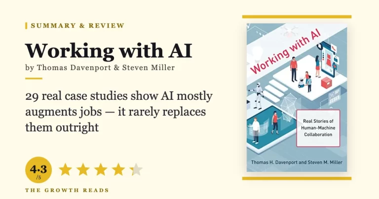 Working with AI by Thomas Davenport and Steven Miller — summary and review with 4.3/5 rating