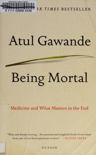 Being Mortal by Atul Gawande book cover